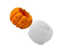 Cadre de concoction sur le thème saisonnier avec spectraux étranges - Outil de cuisson flexible pour projets de savon au chocolat, citrouilles en silicone