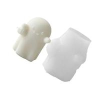 Cadre de concoction sur le thème saisonnier avec spectraux étranges - Outil de cuisson flexible pour projets de savon au chocolat et Halloween en silicone
