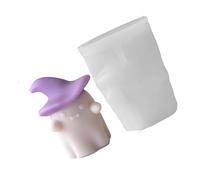 Cadre de concoction sur le thème saisonnier avec spectraux étranges - Outil de cuisson flexible pour projets de chocolat et de savon d'Halloween en silicone