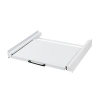 Cadre de connexion en acier pour machine à laver et sèche-linge - Kit intermédiaire universel avec étagère épaisse extensible pour panier à linge - 60 x 55 cm - Accessoires pour machine à laver et