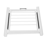 Cadre de connexion pour machine à laver et sèche-linge - Kit intermédiaire universel avec porte-serviettes extensible pour panier à linge - 61 x 55 cm - Accessoires pour machine à laver et sèche-linge