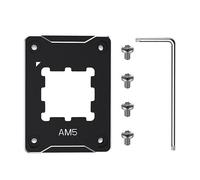 Cadre de contact pour processeur compatible AMD AM5, support anti-pliure en alliage d'aluminium noir, empêche les débordements de pâte thermique