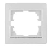 Cadre de couleur blanche pour un seul élément, dimensions 83 x 81 x 10 mm, série Europa ERP71U. Idéal pour donner une finition élégante et moderne à vos installations. Parfait pour n'importe quel
