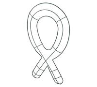 Cadre de Couronne en Fil de Fer Forme Cravate Vert Stable | Ateliers Créatifs et Décorateurs D’événements, Usage Intérieur Extérieur Toute L’année
