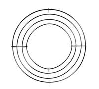 Cadre de couronne en métal - Forme ronde de Noël - Base durable pour décoration de Noël - Cercle métallique stable - Artisanat parfait pour l'arrangement de fleurs d'hiver comme accessoire d'intérieur