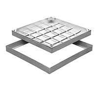 Cadre de couvercle de regard de visite de canal de drainage, grille de drainage en acier inoxydable, système de drainage souterrain pour égouts et garage