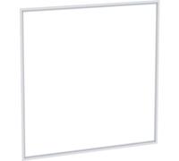 Cadre de finition pour armoire de toilette Geberit ONE, montage encastré, 90 cm, 505.843.00, 505843001, Couleur: blanc / aluminium revÃªtu par poudre - CM