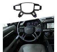 Cadre de décoration pour volant de voiture ABS pour LR Defender 90 110 130 2020-2023, garniture de paillettes pour volant, accessoires intérieurs (noir mat)