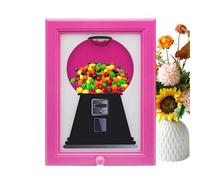 Cadre de distributeur de bonbons - Dispensateur Đe bonbons vintage acrylique | Crame Dè machine Gumball Dè 8,27 pouces | Porte-caissons rétro pour la cuisine, les fêtes, les dortoirs, Ļes bureaux et