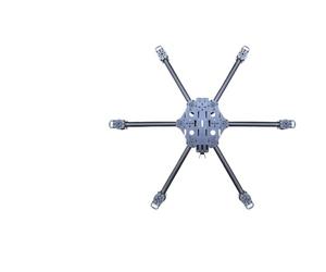 Cadre de Drone modulaire en Fibre de Carbone - Conception hexacoptère for FPV, de 11 à 14 Pouces, Compatible avec Les Vols Longue Distance(Six Axis 11 inches)