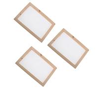 Cadre De Fabrication De Papier 3pcs Et Deckle Et Moule Kits De Fournitures pour Les Enfants Adultes - Un Moyen Facile De Faire du Papier Mai