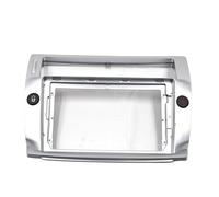 Cadre De Façade D'autoradio Stéréo 9 Pouces, Grand Écran 2 DIN pour Citroen pour C-Quatre 2004-2009(Argent)