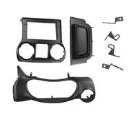 Cadre De Façade D'autoradio Stéréo pour Jeep pour Wrangler 2011-2017 Compatible avec Écran 2DIN 10,1 Pouces Intégré Au Tableau De Bord WEFOLCC(LHD,2015-2017)