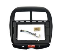 Cadre de façade Radio pour Mitsubishi ASX RVR pour Outlander 2010-2016 pour Sport Voiture Radio Fascia Stéréo Installation Tableau Bord Panneau Montage Trim Cadre(Cordon de Cadre,9 Pouces)