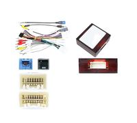 Cadre de façade Radio pour Mitsubishi ASX RVR pour Outlander pour Sport 2019-2023 Radio Fascias Android Stéréo Player Panel Dash Frame Installation Trim(XP canbus Cable)