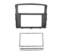 Cadre de façade Radio pour Mitsubishi pour Pajero pour Sport pour Triton L200 Fascia 2 Din Radio Frame Mounting Panel Dash Installation Bezel Trim Kit(Un)