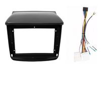 Cadre de façade Radio Voiture Radio Panneau GPS Mp5 Stéréo Android Lecteur Fascia Tableau Bord Cadre pour Mitsubishi pour Pajero pour Sport L200 pour Triton 2008-2016(Cadre avec câble)