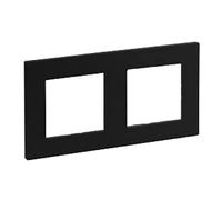 Cadre de finition double noir Niloe Step encastré