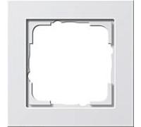 Cadre de finition Gira 021129 E2 1 voie, blanc pur brillant 021129