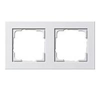 Cadre de finition Gira 021229 E2 2 voies blanc pur brillant 021229