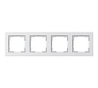 Cadre de finition Gira 021429 E2 quadruple blanc pur brillant