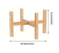 Cadre De Fleur En Bambou Pour Intérieur Et Extérieur,Support De Pot De Fleur,Bois Massif Mon,Maison,Balcon,Plante En Pot En Croix,Décoration D'escalier - Type M