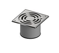 Cadre de grille TECEdrainpoint S 3660010 150 mm, Inox , grille design à visser
