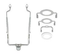 Cadre de harpe de lampe décorative avec d ' abat-jour portable en métal de taille réglable pour luminaires et abat-jour E26 E27 de selle standard