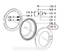 Cadre de hublot exterieur pour lave linge whirlpool - 8343774 G