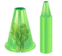 Cadre de jardin froid - Housse de isolées, protection de de jardin d'hiver | 30 x couvercles de pot de cloche transparent avec ventilation, dômes de serre résistants