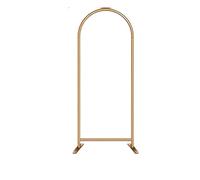 Cadre de jardin, Support d'arche de mariage en alliage d'aluminium, support métallique, décorations d'arche, cadre(Gold H220x120cm)