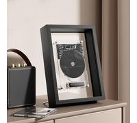 Cadre de lecteur CD mural avec affichage LED, double mode de lecture, télécommande pour la maison, le bureau et le couloir, décoration murale