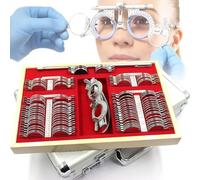 Cadre De Lentille D'essai Coffret De Lunettes D'essai Optiques, Ensemble Complet D'outils De Montage De Lunettes, Équipement D'optométrie For Opticien, Avec Boîte À Mot De Passe