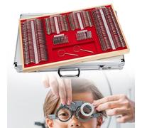 Cadre De Lentille D'essai Ensemble De Lentilles D'essai Optique De 266 Pièces Avec Boîtier En Aluminium, Kit De Lentilles De Test De Vision Ophtalmique, Équipement D'optométrie