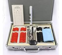 Cadre De Lentille D'essai Ensemble D'outils D'opticien Professionnel, Films D'essai De Test De Vision Ophtalmique, 104 Films D'essai Optique, Avec Boîte À Code En Aluminium