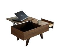 Cadre de levage de table basse, 2pcs charnière hydraulique à ressort à charnière en acier robuste pour bureau d'ordinateur portable de table à thé à café, 50 kg, noir