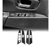 Cadre de lève-vitre de voiture en fibre de carbone véritable pour Mazda 3