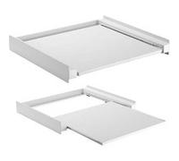 Cadre de liaison universel avec plateau coulissant Maclean MC-890 pour machines à laver ou sèche-linge de 60x53 cm Cadre intermédiaire peu encombrant jusqu'à 60 kg G