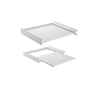 Cadre de liaison universel avec plateau coulissant Maclean MC-890 pour machines à laver ou sèche-linge de 60x53 cm Cadre intermédiaire peu encombrant jusqu'à 60 kg G