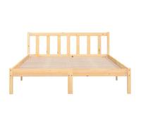 Cadre de lit 160x200 cm - 2 personnes - LEMON - sans matelas - bois massif 943