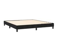 Cadre de lit 160x200 cm - 2 personnes - LEMON - sans matelas - noir velours 822