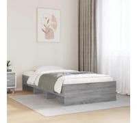 Cadre de lit 90x190 cm sans Matelas Sonoma Gris avec sommier à Lattes et Rangement, Bois d'ingénierie Durable pour Chambre Adulte Enfant, lit Moderne et Confortable