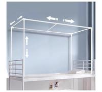 Cadre de lit à baldaquin, tente de lit superposé rétractable, support de baldaquin pour lit simple, support de moustiquaire télescopique universel en métal pour dortoir étudiant, taille standard