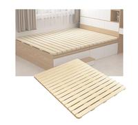 Cadre de lit à lattes en bois massif de type rouleau avec support horizontal robuste pour matelas pliable pour fermeté réglable et protection de la taille, idéal pour matelas de canapé (90 x 90 cm)