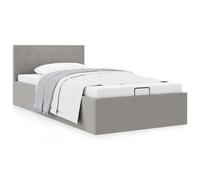 vidaXL Cadre de lit à rangement hydraulique sans matelas 160x200 cm Gris