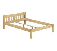 Cadre de lit adulte pin massif naturel design scandinave 160x200, sans literie 60.38-16oR