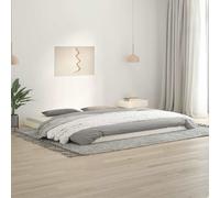 Cadre de lit au sol Pin massif surélevé Lit plateforme chambre moderne vidaXL vi