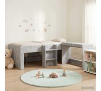 Cadre de Lit avec Bureau Bois d'ingénierie Combo Mobilier chambre vidaXL vidaXL