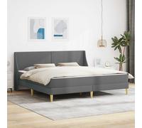 Cadre de lit avec matelas avec tête de lit tissu Matelas Lits modernes vidaXL vi