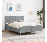 Cadre de lit avec matelas avec tête de lit tissu moderne Base maison vidaXL vida